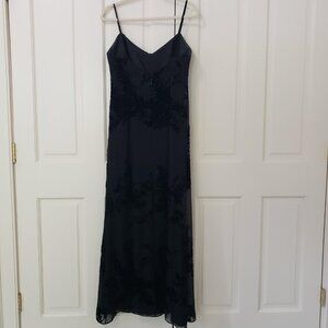 Adrianna Papell - Black Beeded Evening  dress